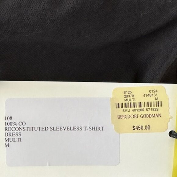 CONNER IVES Reconstituted Sleeveless T-Shirt Dress Sz M - Picture 8 of 8